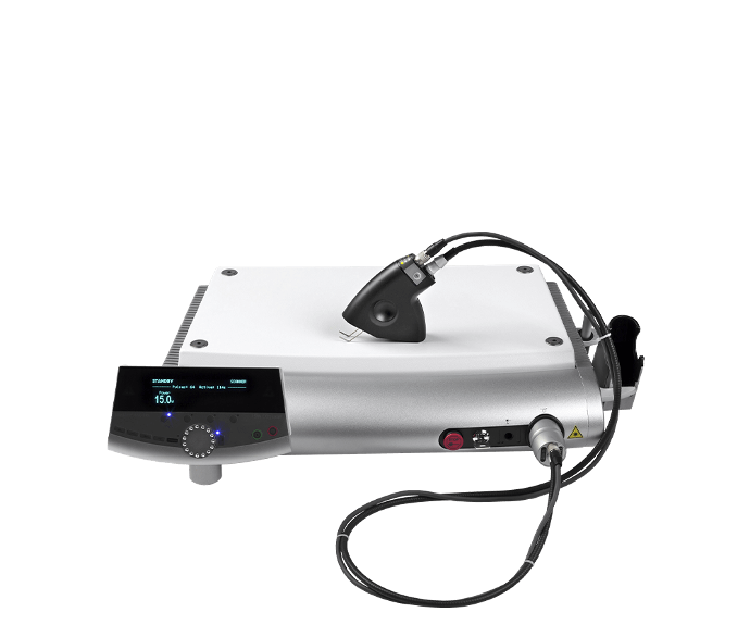 CO₂ лазер с оптоволокном и сканером для дерматологии